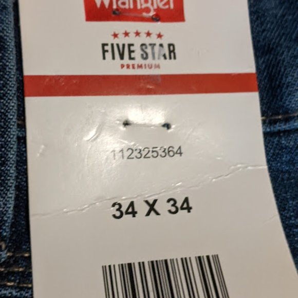 Wrangler Mens Fleece Lined Relaxed Straight Leg Denim Carpenter Jeans 34X34 NWT - Picture 9 of 9